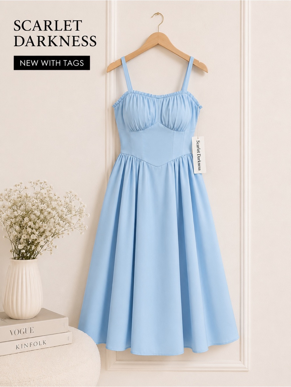 Scarlet Darkness • NWT • Blue Corset Dress